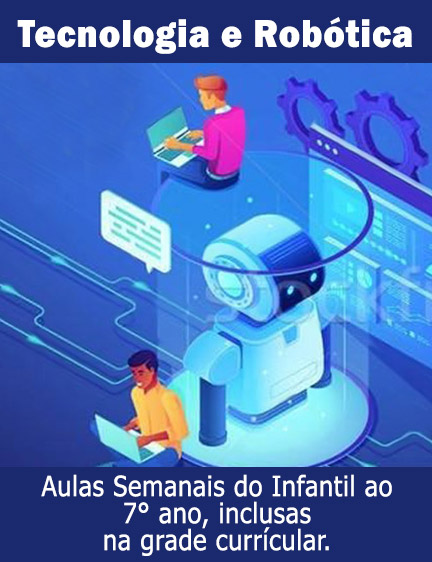 Banner Aulas de Robótica e Tecnologia