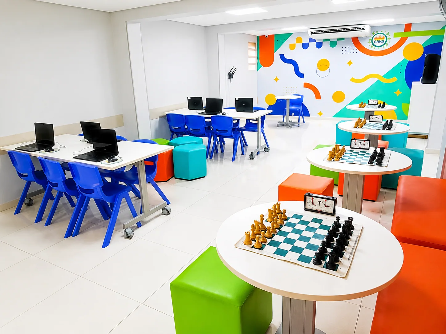 Espaço externo da Escola Agnus Dei